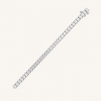 18.5CT Oval Cut Lab Grown Diamond Tennis Bracelet