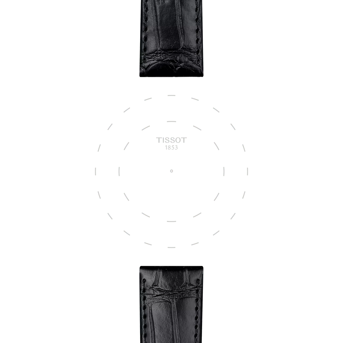 Tissot Official Black Leather Strap Lugs 20 mm 3
