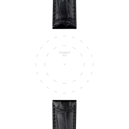 Tissot Official Black Leather Strap Lugs 20 mm 3