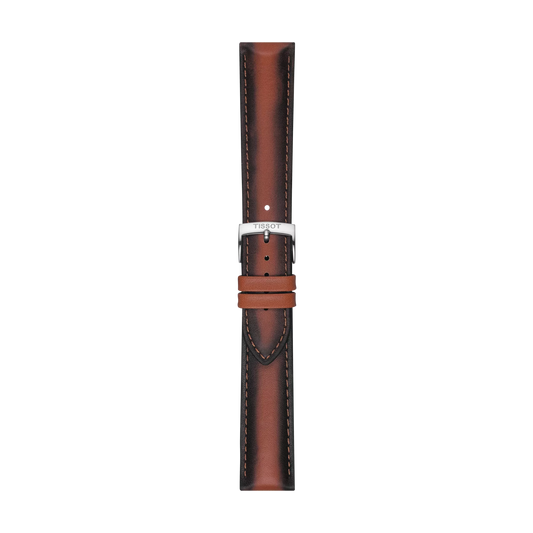Tissot Official Brown Leather Strap Lugs 20 mm 1