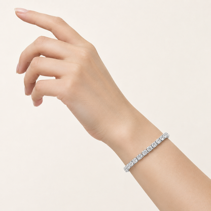 9.5CT Oval Cut Lab Grown Diamond East & West Tennis Bracelet