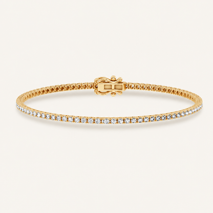 1.00CT Round Cut Lab Grown Diamond Tennis Bracelet