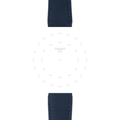 Tissot Official Blue Textile Strap Lugs 22 mm 3