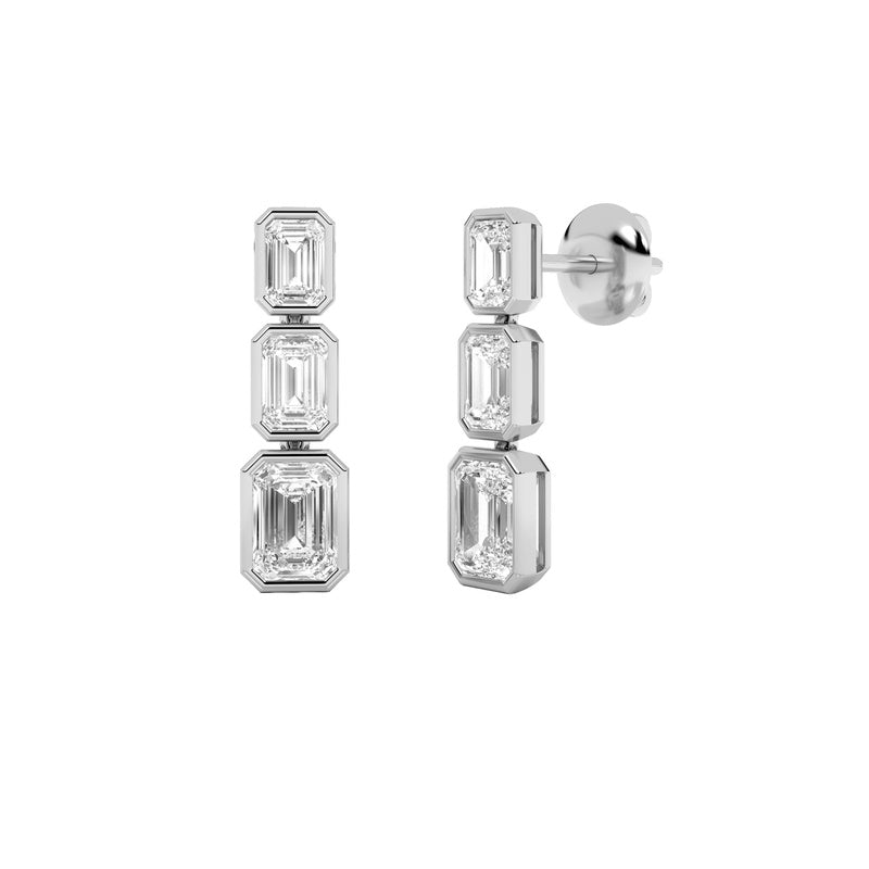 14K White Gold Earring KJ01944E.EM-5-21F