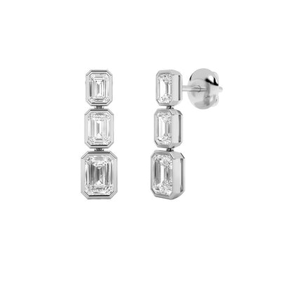 14K White Gold Earring KJ01944E.EM-5-21F