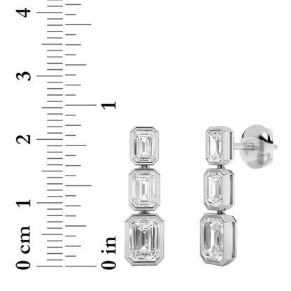 14K White Gold Earring KJ01944E.EM-5-21F