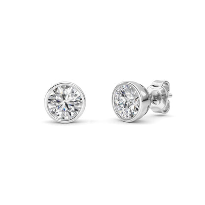 14K White Gold Earring KJ40039E.RD-2-21F