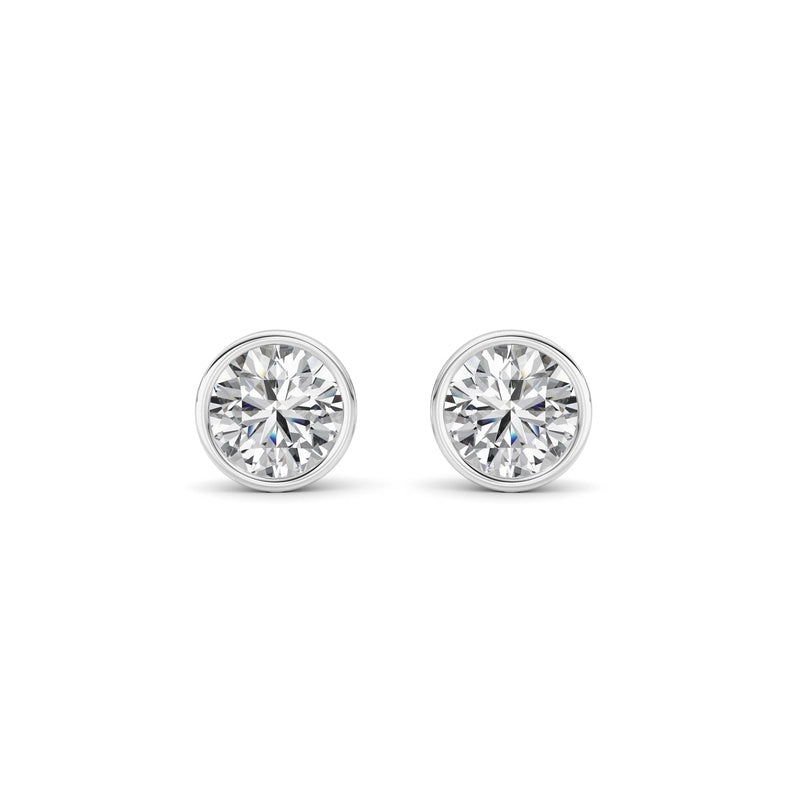 14K White Gold Earring KJ40039E.RD-2-21F