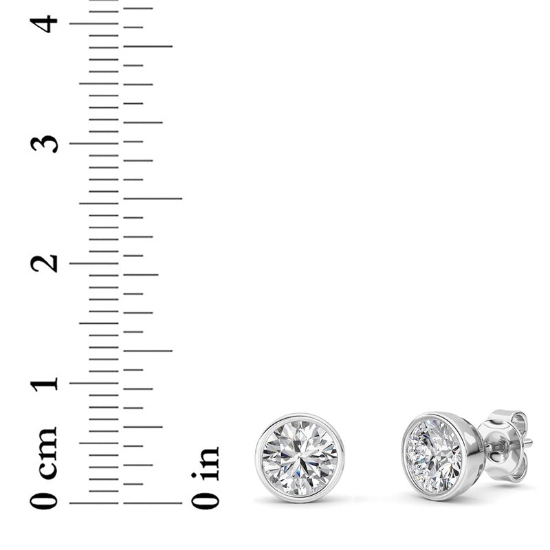 14K White Gold Earring KJ40039E.RD-2-21F