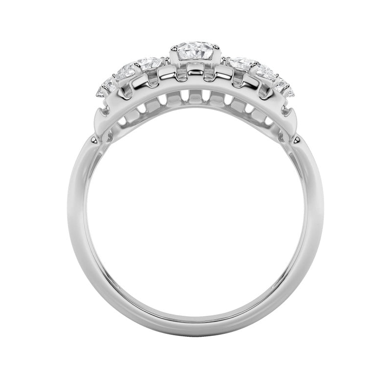 14K White Gold Ring KJ01889R.RD-2-21F