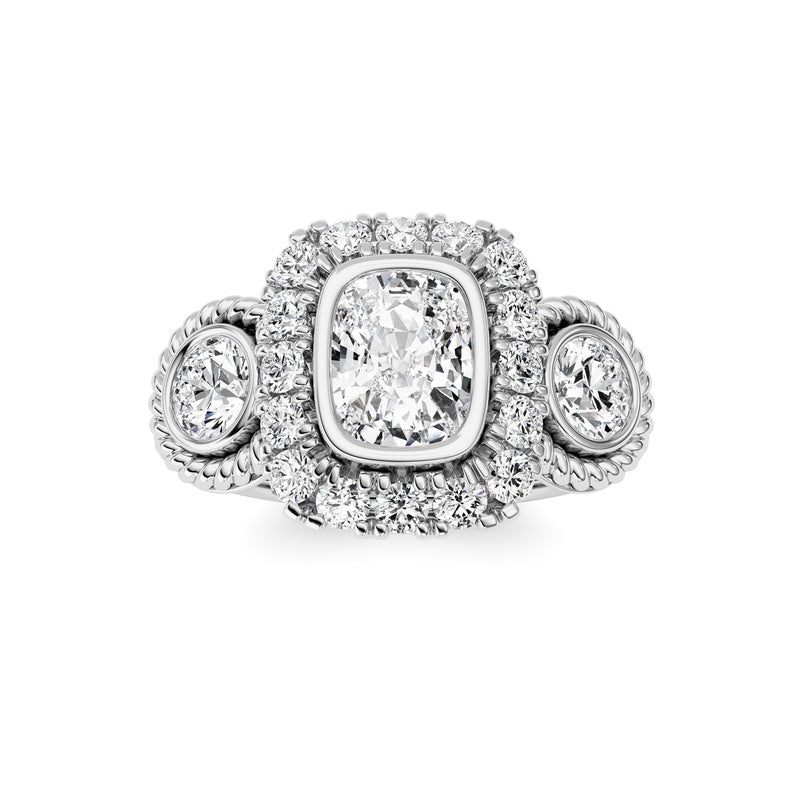14K White Gold Ring KJ02705R.CE-2-21F
