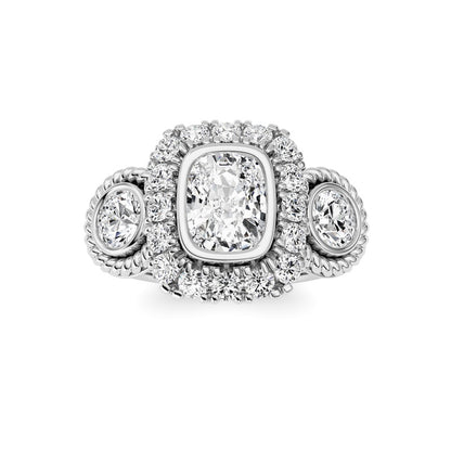 14K White Gold Ring KJ02705R.CE-2-21F