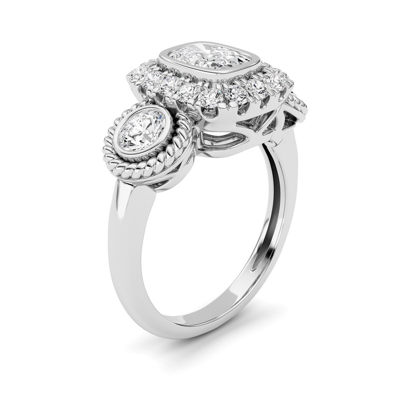14K White Gold Ring KJ02705R.CE-2-21F