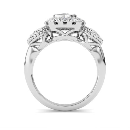 14K White Gold Ring KJ02705R.CE-2-21F