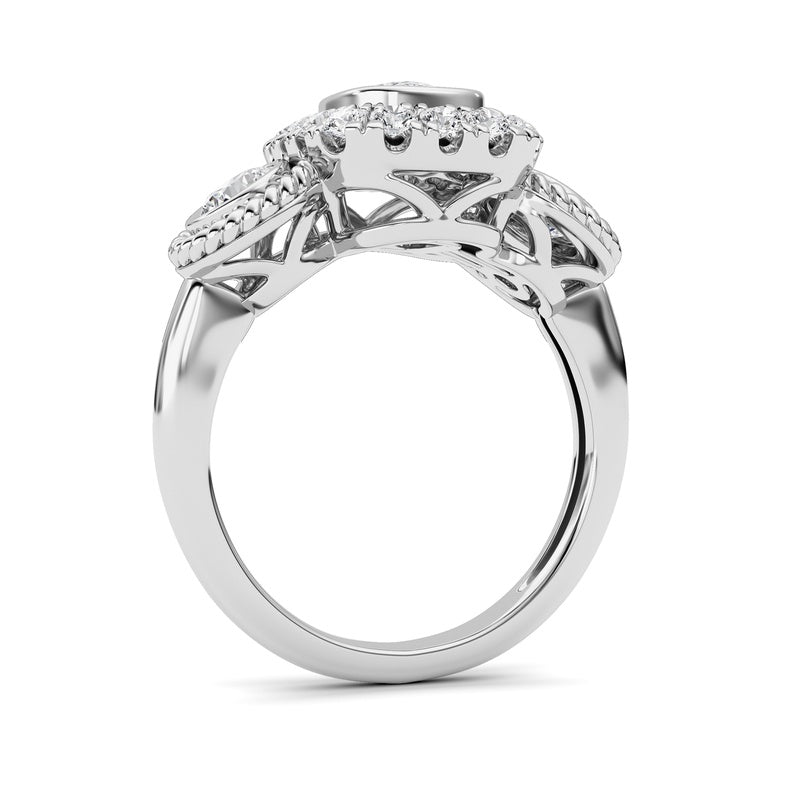 14K White Gold Ring KJ02705R.CE-2-21F