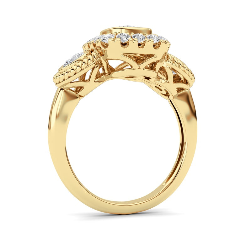 14K White Gold Ring KJ02705R.CE-2-21F