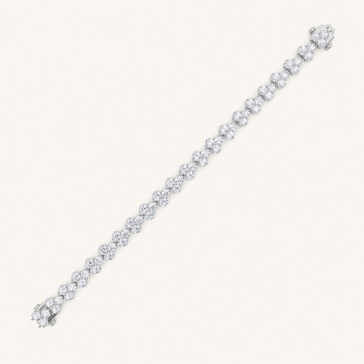 13CT Round Cut Lab Grown Diamond Tennis Bracelet