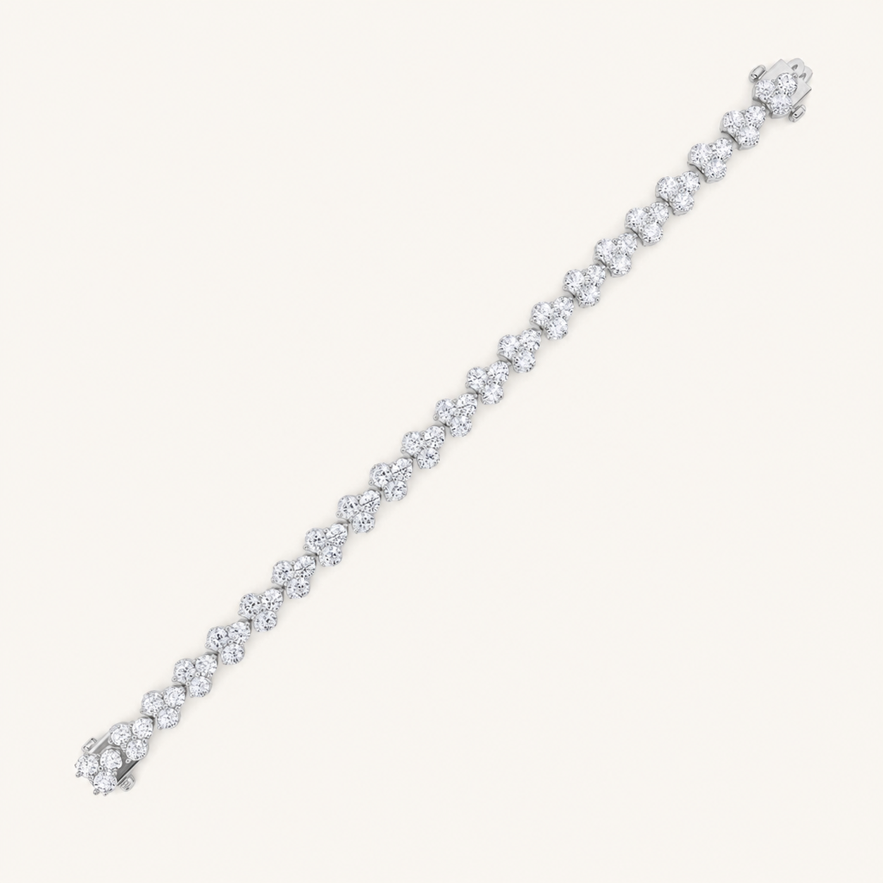13CT Round Cut Lab Grown Diamond Tennis Bracelet
