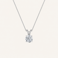 2CT Round Cut lab Grown dimaond Split Bale Pendant Necklace