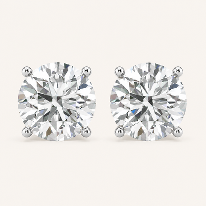 4.00CT Round Cut Lab Grown Diamond Earring
