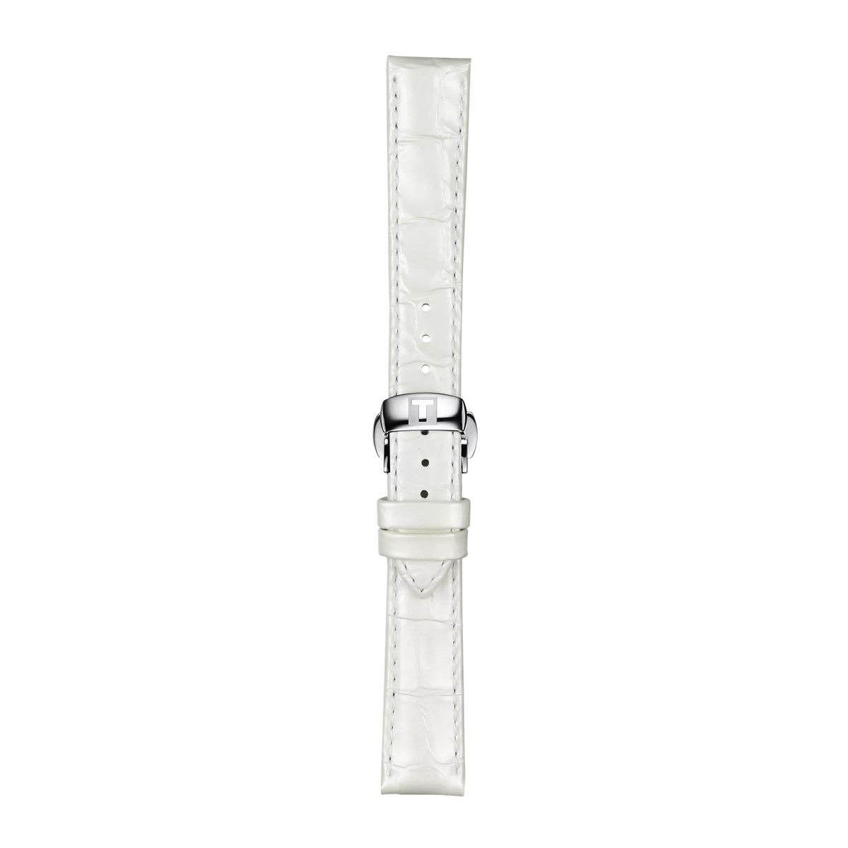 Tissot Official White Leather Strap Lugs 16 mm 1