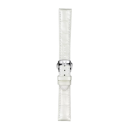 Tissot Official White Leather Strap Lugs 16 mm 1