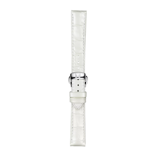Tissot Official White Leather Strap Lugs 16 mm 1
