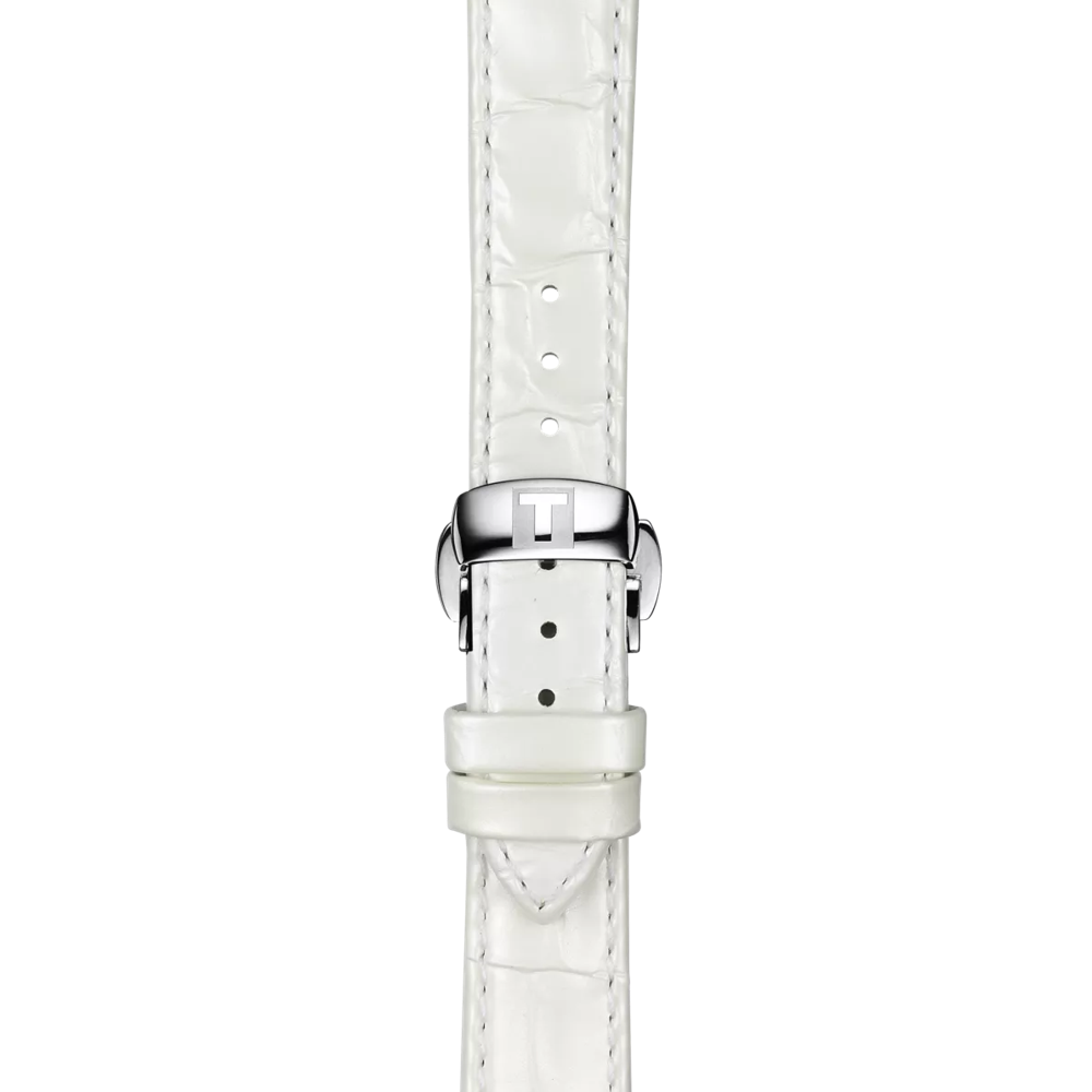 Tissot Official White Leather Strap Lugs 16 mm 2