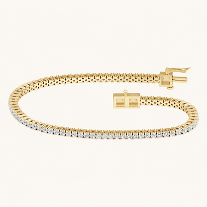 3.00CT Round Cut Lab Grown Diamond Tennis Bracelet