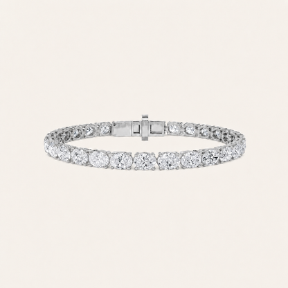 10.5CT Oval Cut Lab Grown Diamond East & West Tennis Bracelet