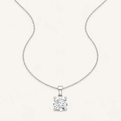 2.00CT Pear Cut Certified Lab Grown Diamond Pendant