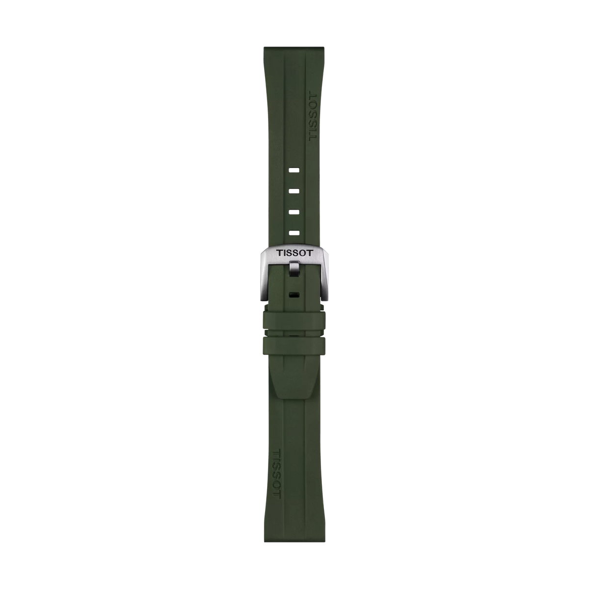 Tissot Official Khaki Rubber Strap Lugs 20mm 1
