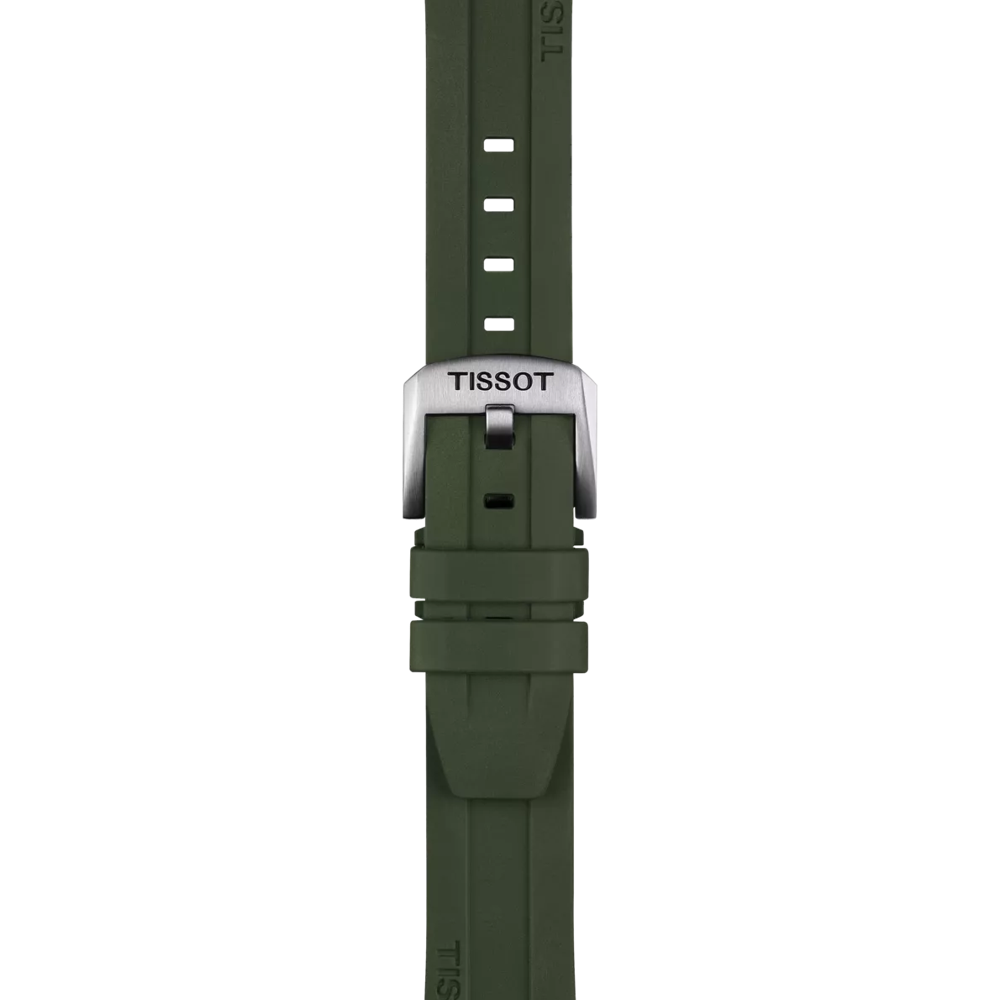 Tissot Official Khaki Rubber Strap Lugs 20mm 2