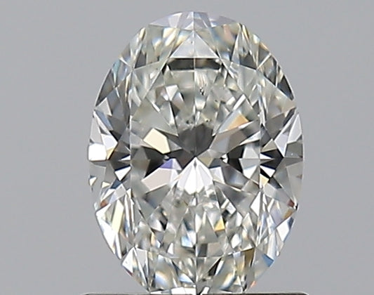 0.81CT OVAL SI1 G WH