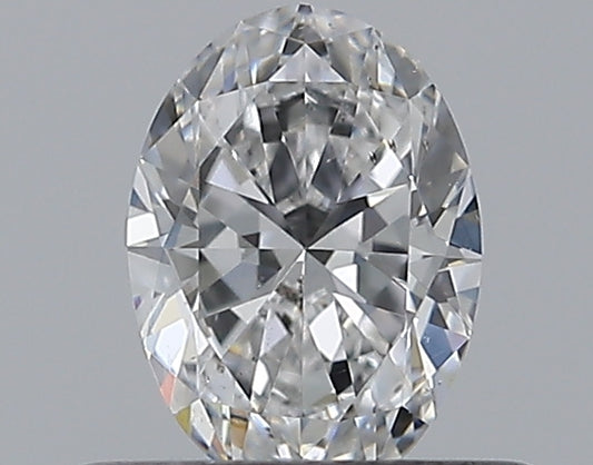 0.41CT OVAL SI1 D WH