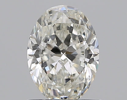 0.90CT OVAL SI1 H WH