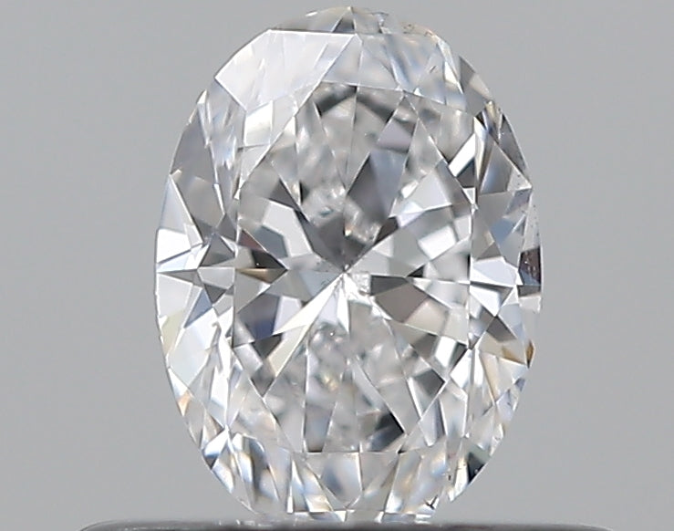 0.37CT OVAL SI1 D WH