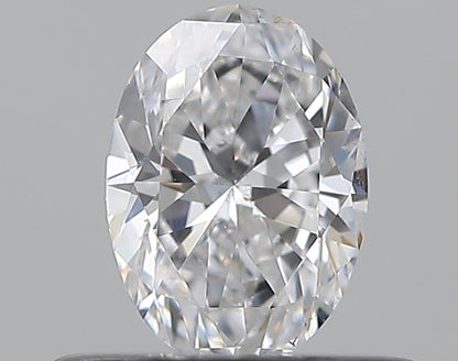 0.37CT OVAL SI1 D WH