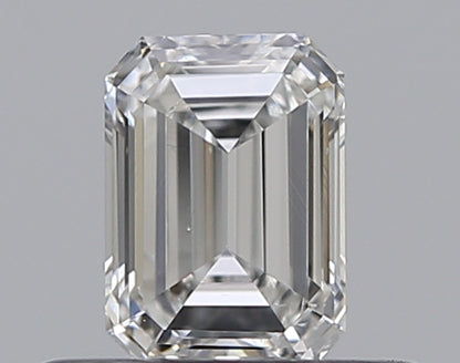 0.40CT EMERALD SI1 F WH