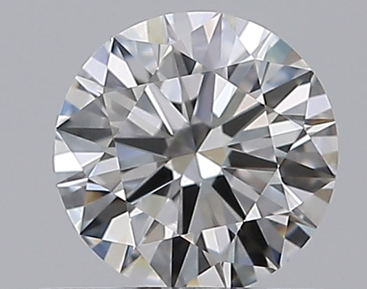 0.59CT ROUND VVS1 F WH