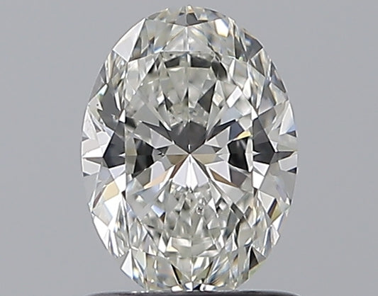 0.90CT OVAL SI1 H WH
