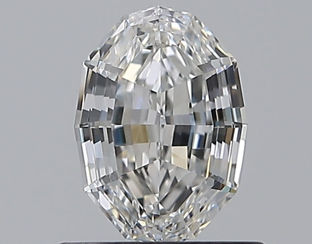 0.71CT Oval Step Cut VVS2 F WH