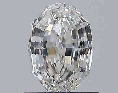 0.71CT Oval Step Cut VVS2 F WH
