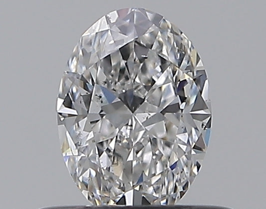 0.42CT OVAL SI1 D WH