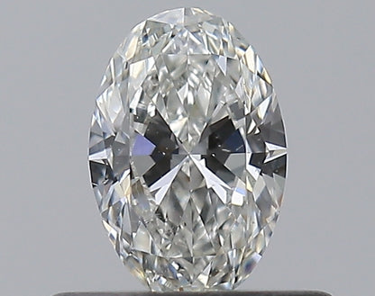 0.35CT OVAL SI1 G WH