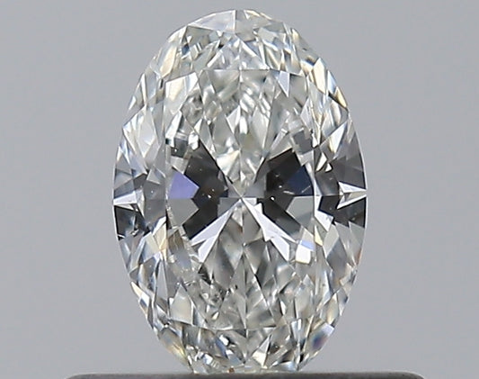 0.35CT OVAL SI1 G WH