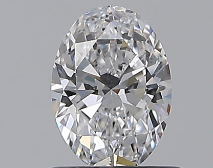 0.70CT OVAL SI1 D WH