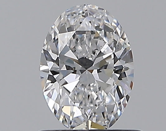 0.70CT OVAL SI1 D WH