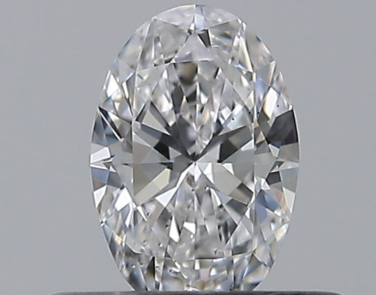 0.33CT OVAL SI1 D WH