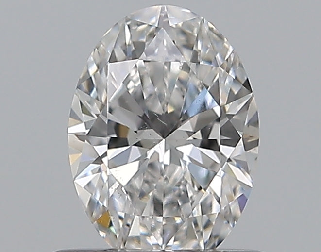 0.53CT OVAL SI1 D WH